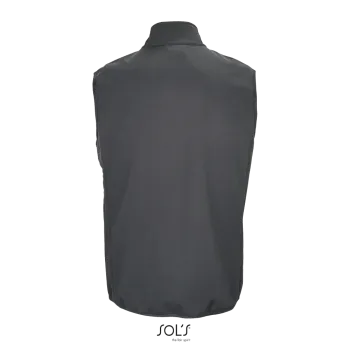 Φωτογραφία από πίσω από Falcon BW Men 4XL - Ανδρικό softshell γιλέκο σε χρώμα Charcoal Grey