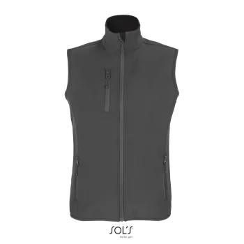 Φωτογραφία από μπροστά από Falcon BW Women 3XL - Γυναικείο softshell γιλέκο σε χρώμα Charcoal Grey