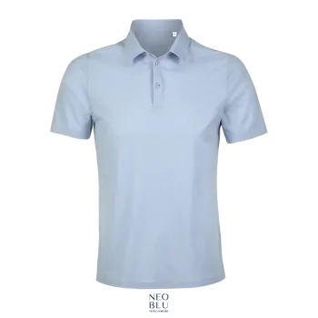 Φωτογραφία από μπροστά από Relax Oscar Men 3-4XL - Ανδρικό μερσεριζέ πόλο σε χρώμα Soft Blue