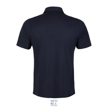 Φωτογραφία από πίσω από Relax Oscar Men 3-4XL - Ανδρικό μερσεριζέ πόλο σε χρώμα Night