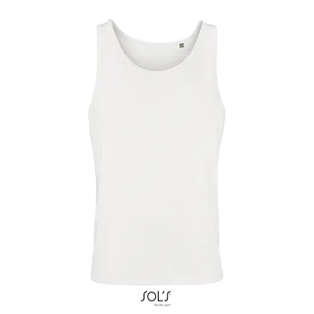 Φωτογραφία από μπροστά από Crusader TT λευκό 3XL - Αμάνικο οργανικό T-shirt σε χρώμα White