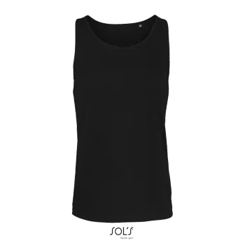 Φωτογραφία από μπροστά από Crusader TT 3XL - Αμάνικο οργανικό T-shirt σε χρώμα Deep Black