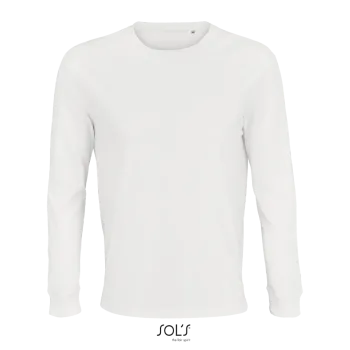 Φωτογραφία από μπροστά από Pioneer LSL Λευκό 3-4XL - Μακρυμάνικο οργανικό T-shirt σε χρώμα White