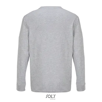 Φωτογραφία από πίσω από Pioneer LSL 3-4XL - Μακρυμάνικο οργανικό T-shirt σε χρώμα Grey Melange