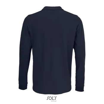 Φωτογραφία από πίσω από Prime LSL 4-5XL - Unisex μακρυμάνικο πόλο πικέ σε χρώμα French Navy