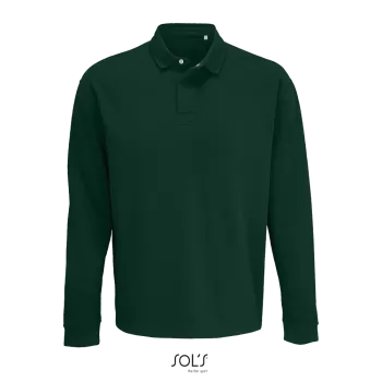 Φωτογραφία από μπροστά από Heritage 4-5XL - Unisex μπλούζα φούτερ με γιακά πόλο σε χρώμα Green Empire