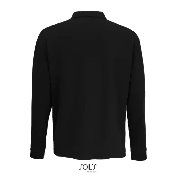 Φωτογραφία από πίσω από Heritage 4-5XL - Unisex μπλούζα φούτερ με γιακά πόλο σε χρώμα Black