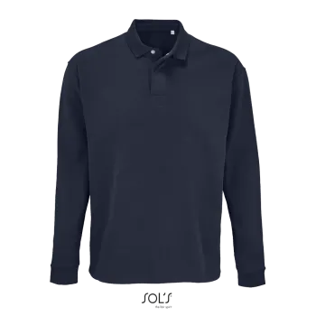 Φωτογραφία από μπροστά από Heritage 4-5XL - Unisex μπλούζα φούτερ με γιακά πόλο σε χρώμα French Navy