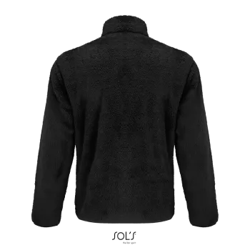 Φωτογραφία από πίσω από Finch 4XL - Unisex γούνινη ζακέτα fleece σε χρώμα Black