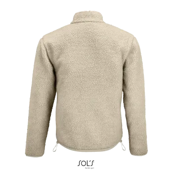 Φωτογραφία από πίσω από Fury 3XL - Unisex sherpa τζάκετ σε χρώμα Shear Beige-Beige