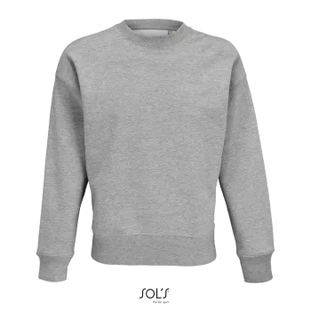 Φωτογραφία από μπροστά από Authentic 3XL - Unisex βαρύ oversized φούτερ σε χρώμα Grey Melange