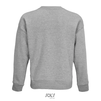 Φωτογραφία από πίσω από Authentic 3XL - Unisex βαρύ oversized φούτερ σε χρώμα Grey Melange