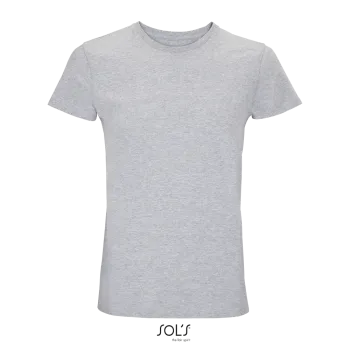 Φωτογραφία από μπροστά από Re Crusader 4XL - Unisex eco-friendly T-shirt σε χρώμα Grey Melange
