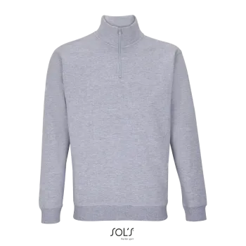 Φωτογραφία από μπροστά από Conrad 4XL - Unisex μπλούζα φούτερ με φερμουάρ σε χρώμα Grey Melange