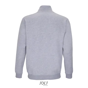 Φωτογραφία από πίσω από Conrad 4XL - Unisex μπλούζα φούτερ με φερμουάρ σε χρώμα Grey Melange