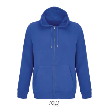 Φωτογραφία από μπροστά από Calipso 3XL - Unisex ζακέτα φούτερ με κουκούλα σε χρώμα Royal Blue