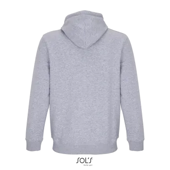 Φωτογραφία από πίσω από Calipso 3XL - Unisex ζακέτα φούτερ με κουκούλα σε χρώμα Grey Melange