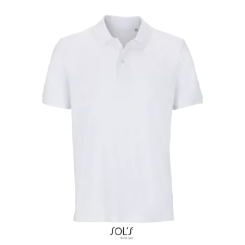 Φωτογραφία από μπροστά από Pegase Λευκό 4XL - Unisex οργανικό πόλο πικέ σε χρώμα White