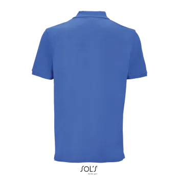 Φωτογραφία από πίσω από Pegase 3XL - Unisex οργανικό πόλο πικέ σε χρώμα Royal Blue