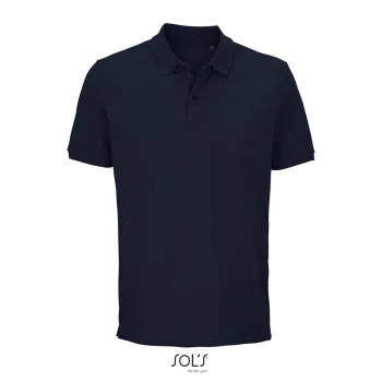 Φωτογραφία από μπροστά από Pegase 4XL - Unisex οργανικό πόλο πικέ σε χρώμα French Navy