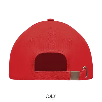 Φωτογραφία από πίσω από Tekapo - Εξάφυλλο καπέλο τζόκεϊ σε χρώμα Bright Red