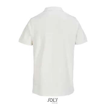 Φωτογραφία από πίσω από Pacific - Unisex πόλο πικέ σε χρώμα Offwhite