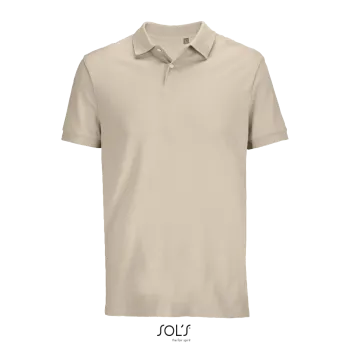 Φωτογραφία από μπροστά από Pacific - Unisex πόλο πικέ σε χρώμα Linen