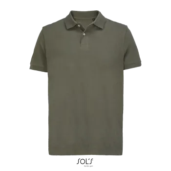 Φωτογραφία από μπροστά από Pacific - Unisex πόλο πικέ σε χρώμα Army