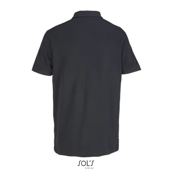 Φωτογραφία από πίσω από Pacific 4-5XL - Unisex πόλο πικέ σε χρώμα Black