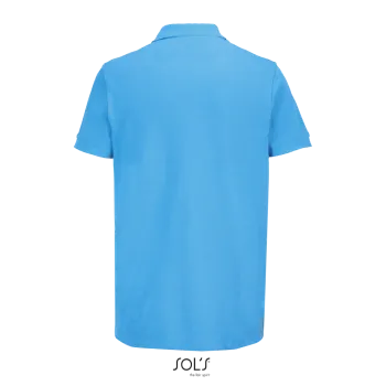 Φωτογραφία από πίσω από Pacific - Unisex πόλο πικέ σε χρώμα Aqua