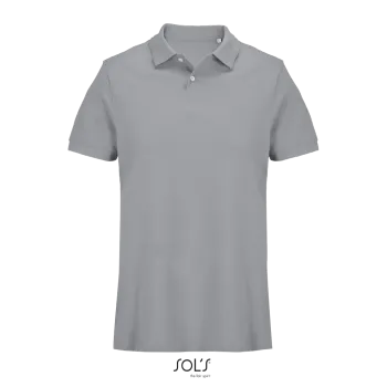 Φωτογραφία από μπροστά από Pacific - Unisex πόλο πικέ σε χρώμα Pure Grey