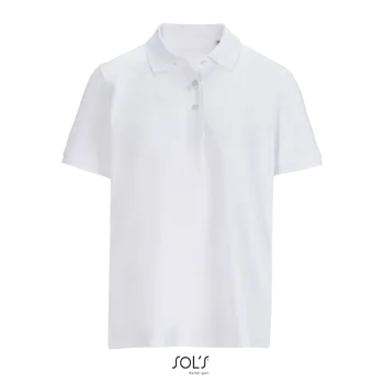 Φωτογραφία από μπροστά από Pacific Women Λευκό 3XL - Γυναικείο πόλο πικέ σε χρώμα White