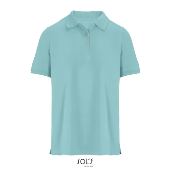 Φωτογραφία από μπροστά από Pacific Women - Γυναικείο πόλο πικέ σε χρώμα Pool Blue