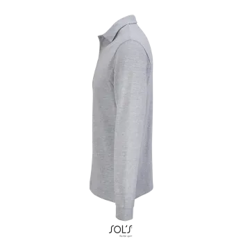 Φωτογραφία προφίλ από LSL Pacific 4-5XL - Μακρυμάνικο unisex πόλο πικέ σε χρώμα Grey Melange