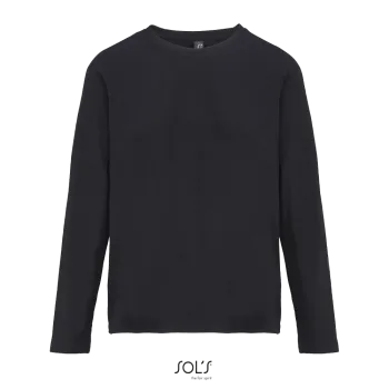 Φωτογραφία από μπροστά από Monarch Women 3XL - Γυναικείο μακρυμάνικο T-shirt σε χρώμα Deep Black