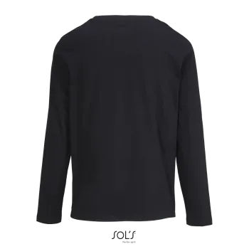 Φωτογραφία από πίσω από Monarch Women 3XL - Γυναικείο μακρυμάνικο T-shirt σε χρώμα Deep Black