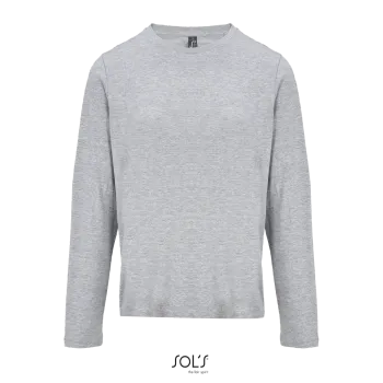 Φωτογραφία από μπροστά από Monarch Women 3XL - Γυναικείο μακρυμάνικο T-shirt σε χρώμα Grey Melange