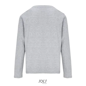 Φωτογραφία από πίσω από Monarch Women 3XL - Γυναικείο μακρυμάνικο T-shirt σε χρώμα Grey Melange