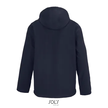 Φωτογραφία από πίσω από Race Hooded Men 4XL - Ανδρικό softshell τζάκετ με κουκούλα σε χρώμα French Navy