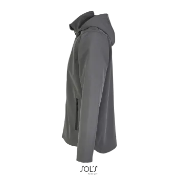 Φωτογραφία προφίλ από Race Hooded Men 4XL - Ανδρικό softshell τζάκετ με κουκούλα σε χρώμα Charcoal Grey
