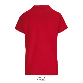 Φωτογραφία από πίσω από Pulse Women - Γυναικείο πόλο πικέ σε χρώμα Red