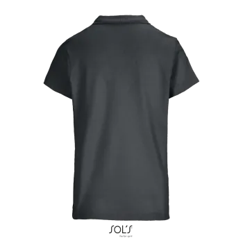 Φωτογραφία από πίσω από Pulse Women - Γυναικείο πόλο πικέ σε χρώμα Mouse Grey