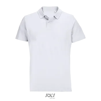 Φωτογραφία από μπροστά από Pulse Λευκό 4-5XL - Unisex πόλο πικέ σε χρώμα White