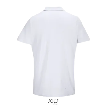 Φωτογραφία από πίσω από Pulse Λευκό 4-5XL - Unisex πόλο πικέ σε χρώμα White