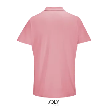 Φωτογραφία από πίσω από Pulse - Unisex πόλο πικέ σε χρώμα Candy Pink