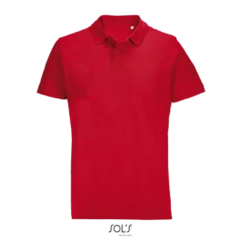 Φωτογραφία από μπροστά από Pulse 4-5XL - Unisex πόλο πικέ σε χρώμα Red