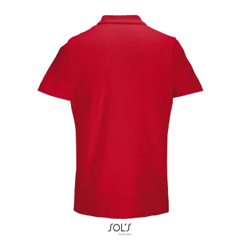 Φωτογραφία από πίσω από Pulse 4-5XL - Unisex πόλο πικέ σε χρώμα Red