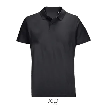 Φωτογραφία από μπροστά από Pulse 4-5XL - Unisex πόλο πικέ σε χρώμα Black