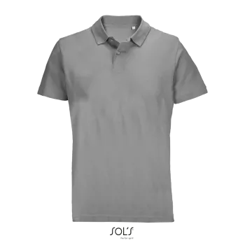 Φωτογραφία από μπροστά από Pulse 4-5XL - Unisex πόλο πικέ σε χρώμα Grey Melange