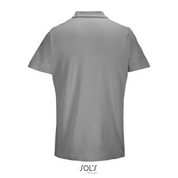 Φωτογραφία από πίσω από Pulse 4-5XL - Unisex πόλο πικέ σε χρώμα Grey Melange